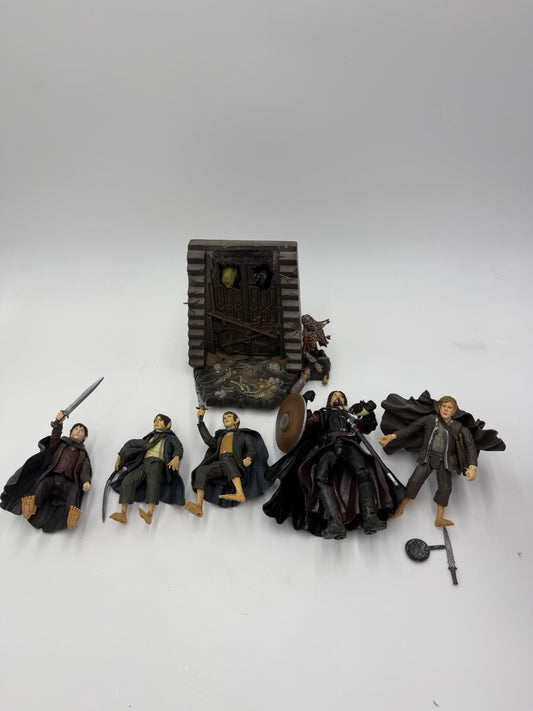 Marvel 2003 Lord of the rings Frodo Sam Action Figurines Set 6 PCs