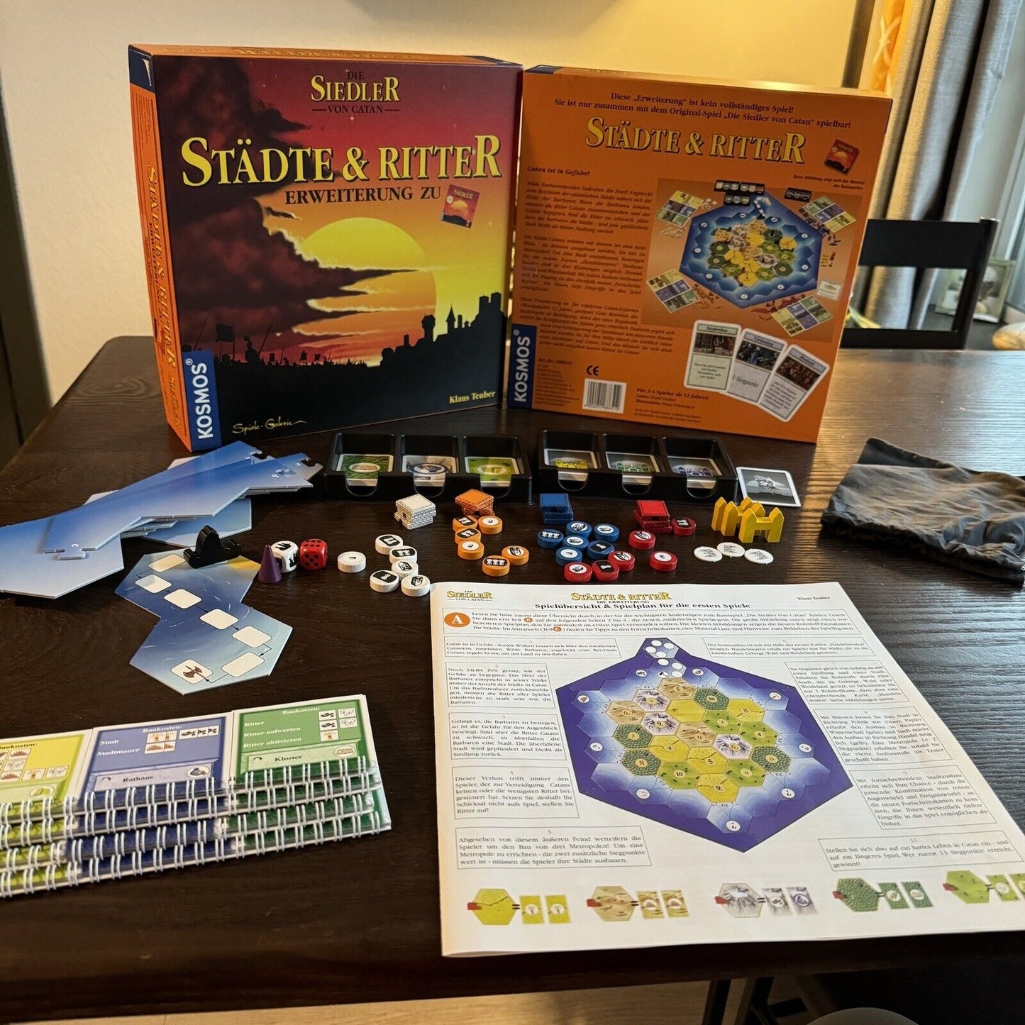 Kosmos Die Siedler von Catan Städte und Ritter Holzausgabe Brettspiel Settlers