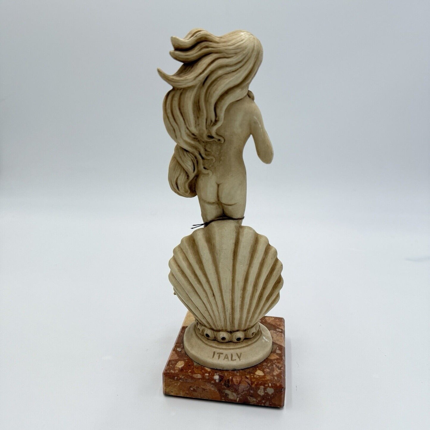 Vintage Lorenfa Italy Sculputure Birth Of Venus Marble Base 9.5” Figurine Greek