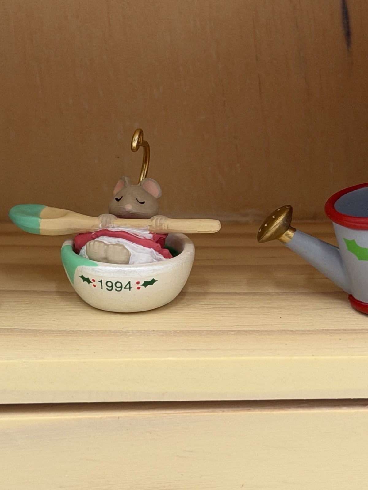 Hallmark 1993 Tiny Green Thumbs Mice Ornaments Miniatures 9 PCs