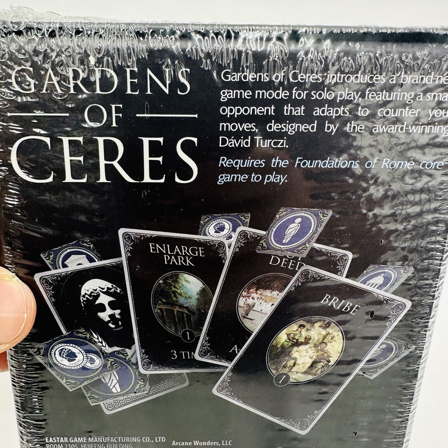 Foundation Of Rome Garden Of Ceres Expansion 1 Player Board Game Arcane Wonder