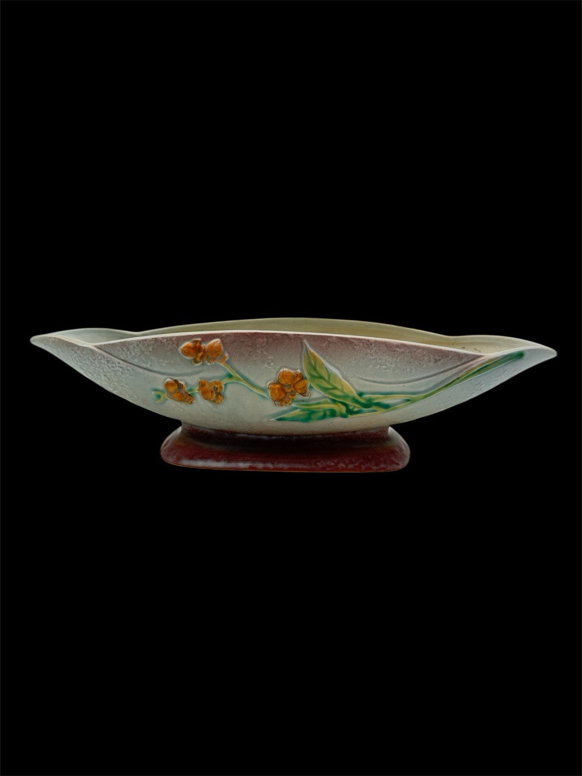 Roseville Art Pottery Gray Bittersweet Console Bowl Dish 830-14 Planter Large