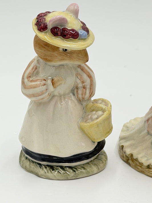 Royal Doulton England Porcelain Brambly Hedge Story Collection Ladies Mice Set