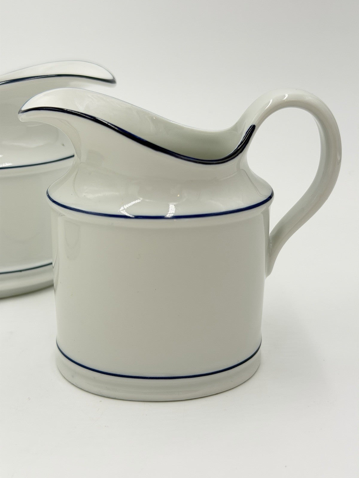 Seltmann Weiden Bavaria W. Germany RAINBOW BLUE Creamer Gravy & Sugar Bowl Set