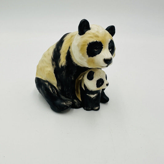 Goebel Panda Mama Bear Cub Figurine Hand Vintage W.Germany #36008-15 1976