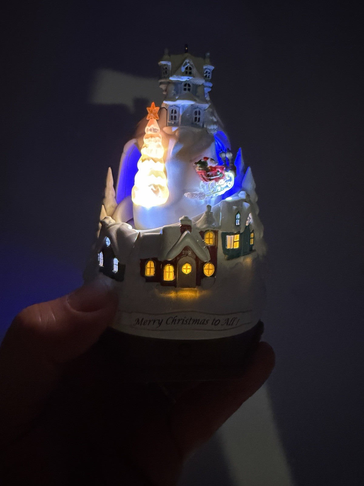 Hallmark Merry Christmas To All & Home For The Holidays Animated Ornaments