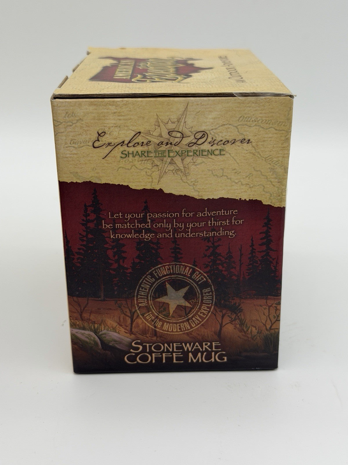 American expedition stoneware Gray Wolf coffee mug 16oz wildlife america Vintage