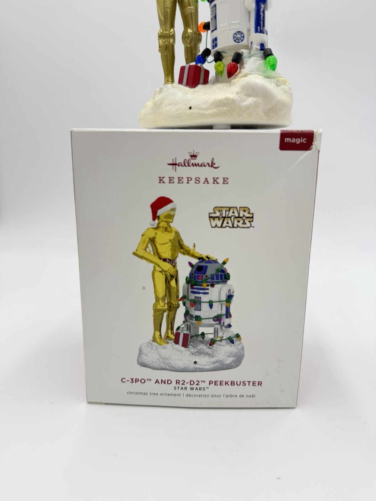 Hallmark Star Wars C-3PO &R2-D2 Droids Peekbuster Motion Activated Ornament 2019
