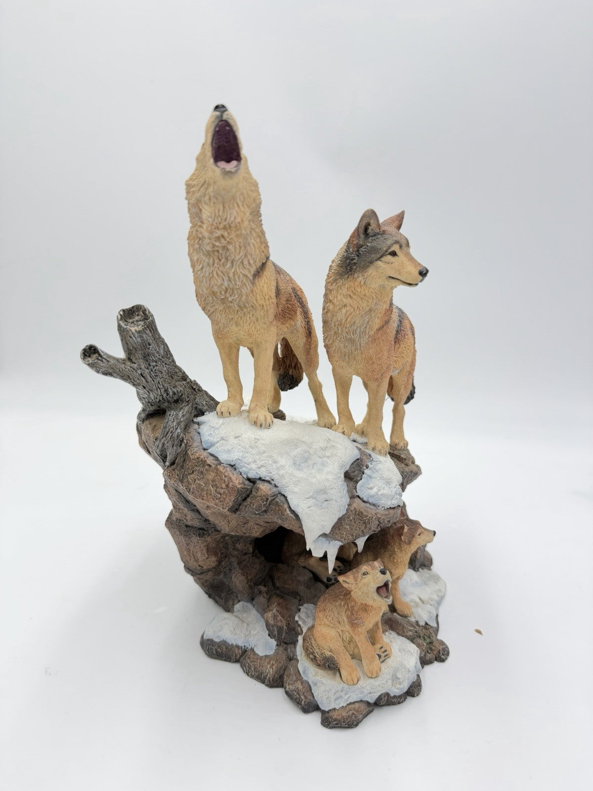 Danbury Mint Spirit of the Wolf Sculpture Collections Wilderness Call NICK BIBBY