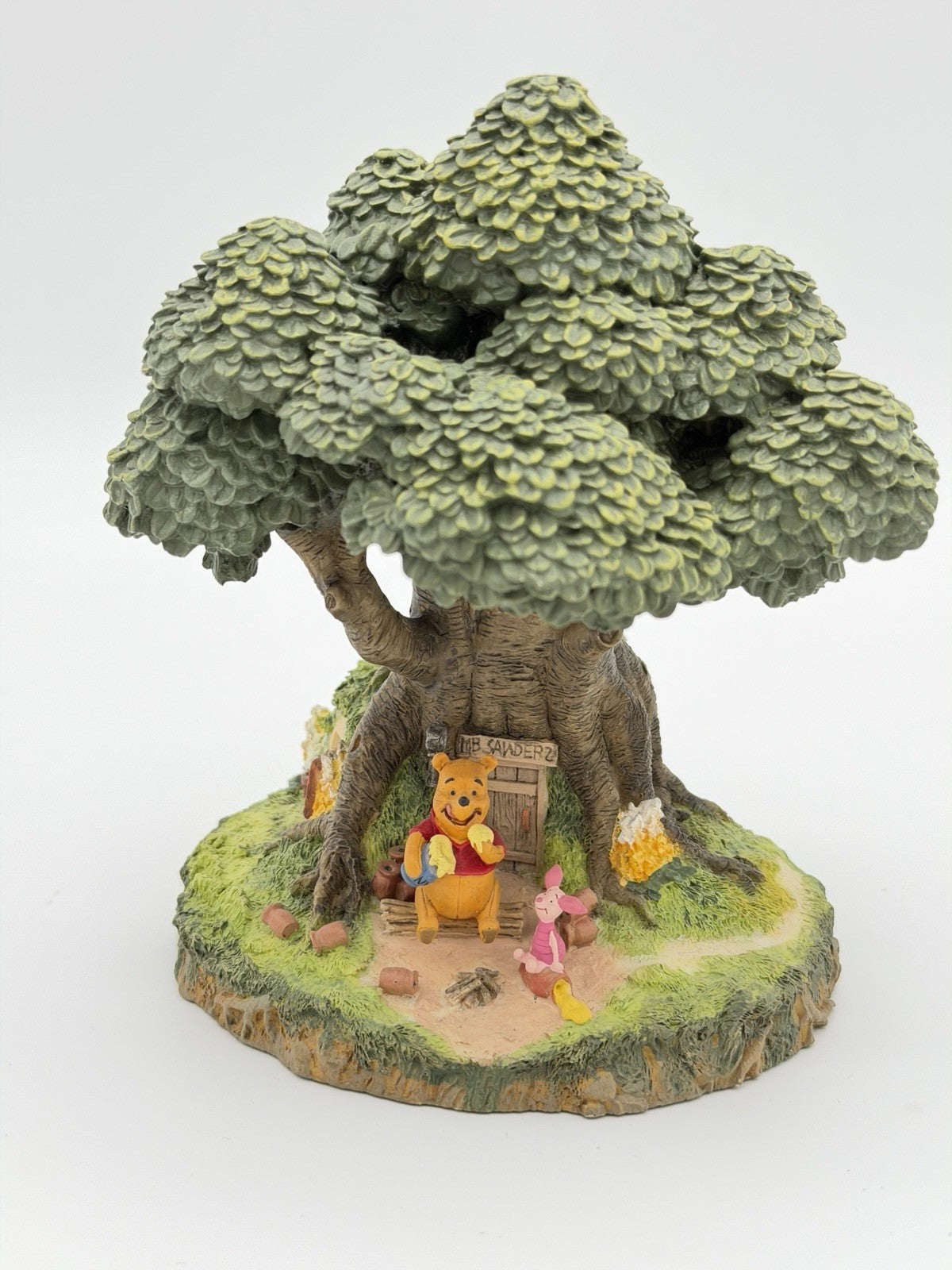 Danbury Mint Pooh’s House Winnie The Pooh Cold Cast Porcelain Figurine Disney