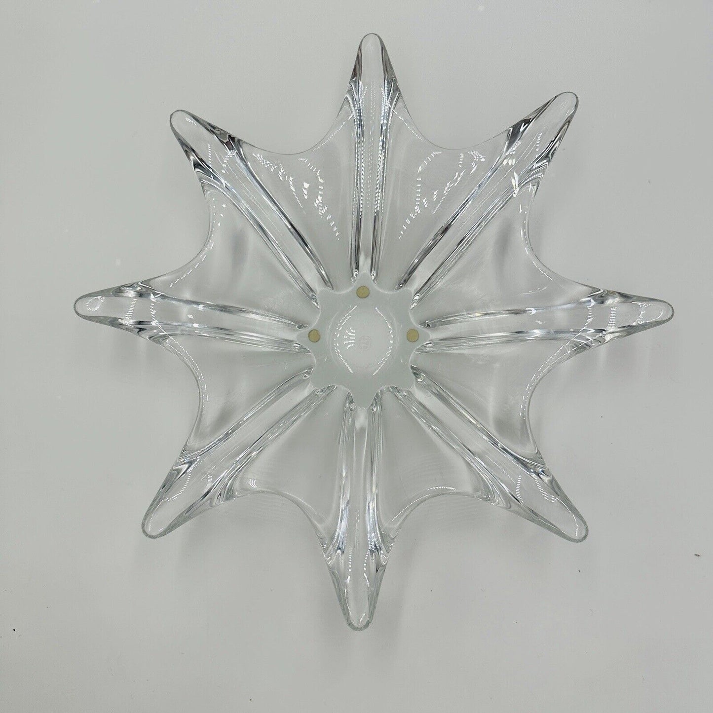 BACCARAT French Crystal Centerpiece Bowl Stella Starfish 14.5" Large Home Decor