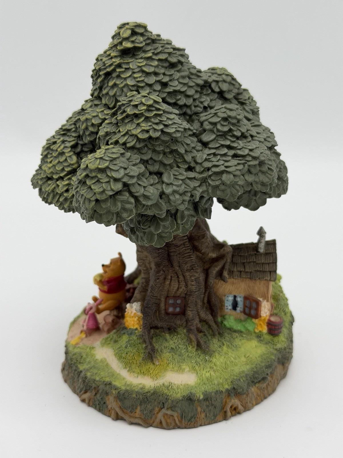 Danbury Mint Pooh’s House Winnie The Pooh Cold Cast Porcelain Figurine Disney