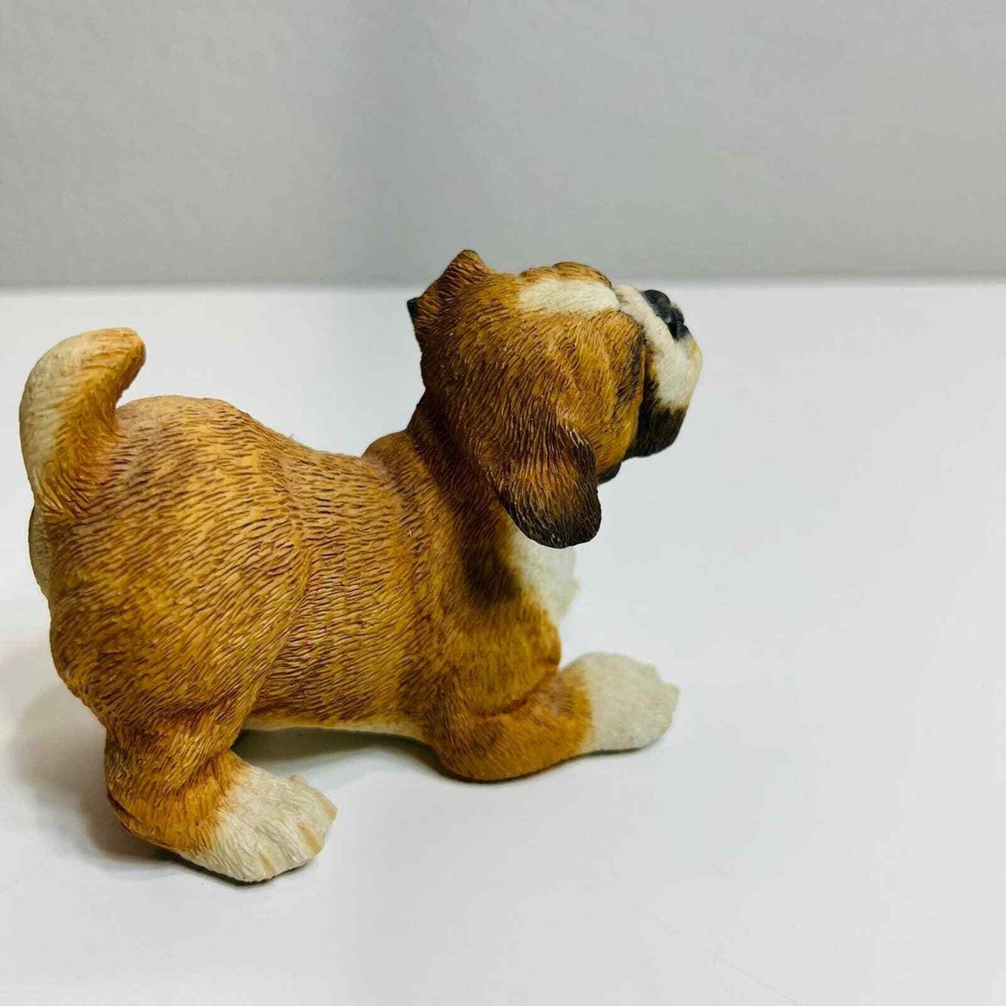 Country Artists Dog Figurine Bulldog Pup Hand Painted Home Decor