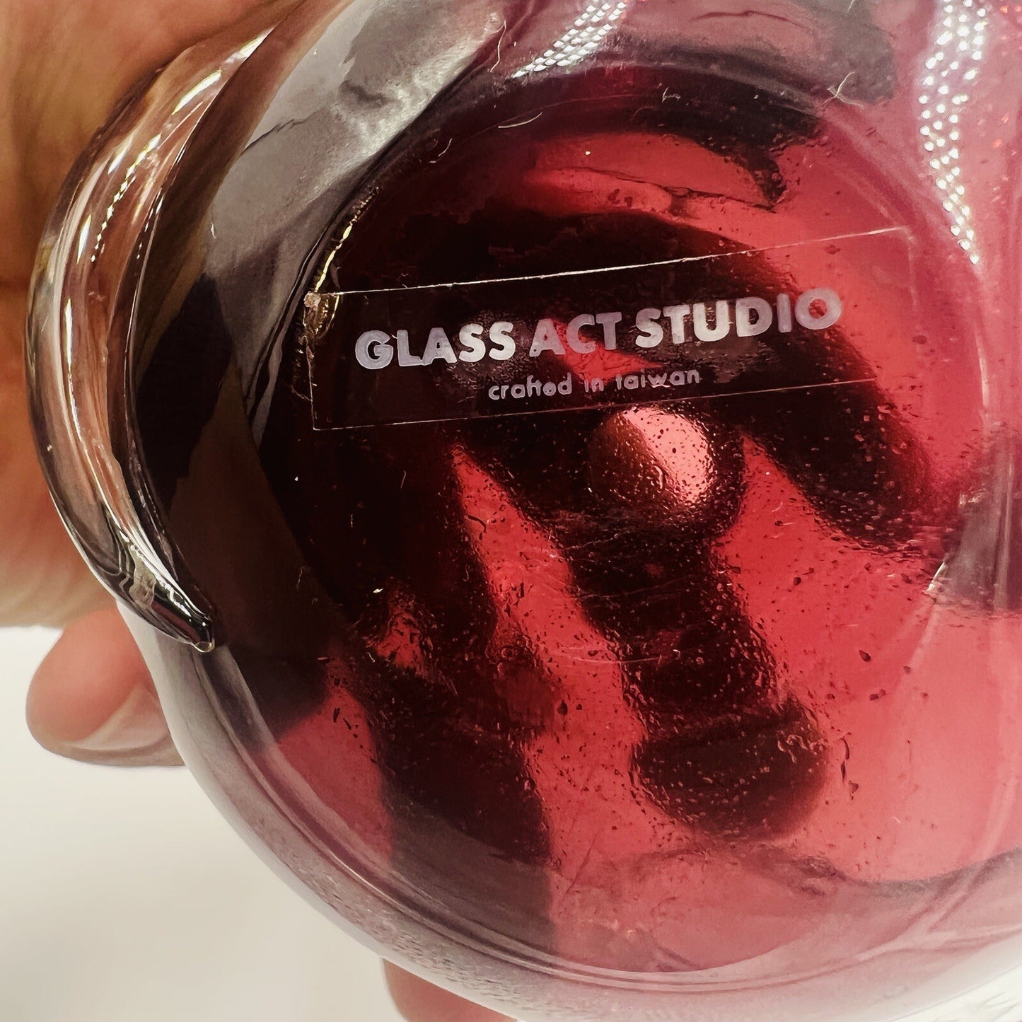 Perfume Glass Act Studio Vanity Bottle Lid Stopper Purple Twisted Home Decor