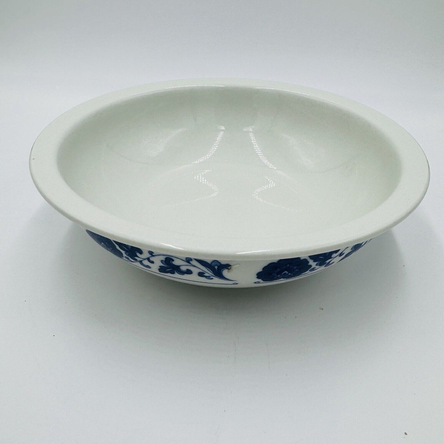 Han Dan Blue and White Chinese Bowl Dragon Marking 3in x 10in Vintage