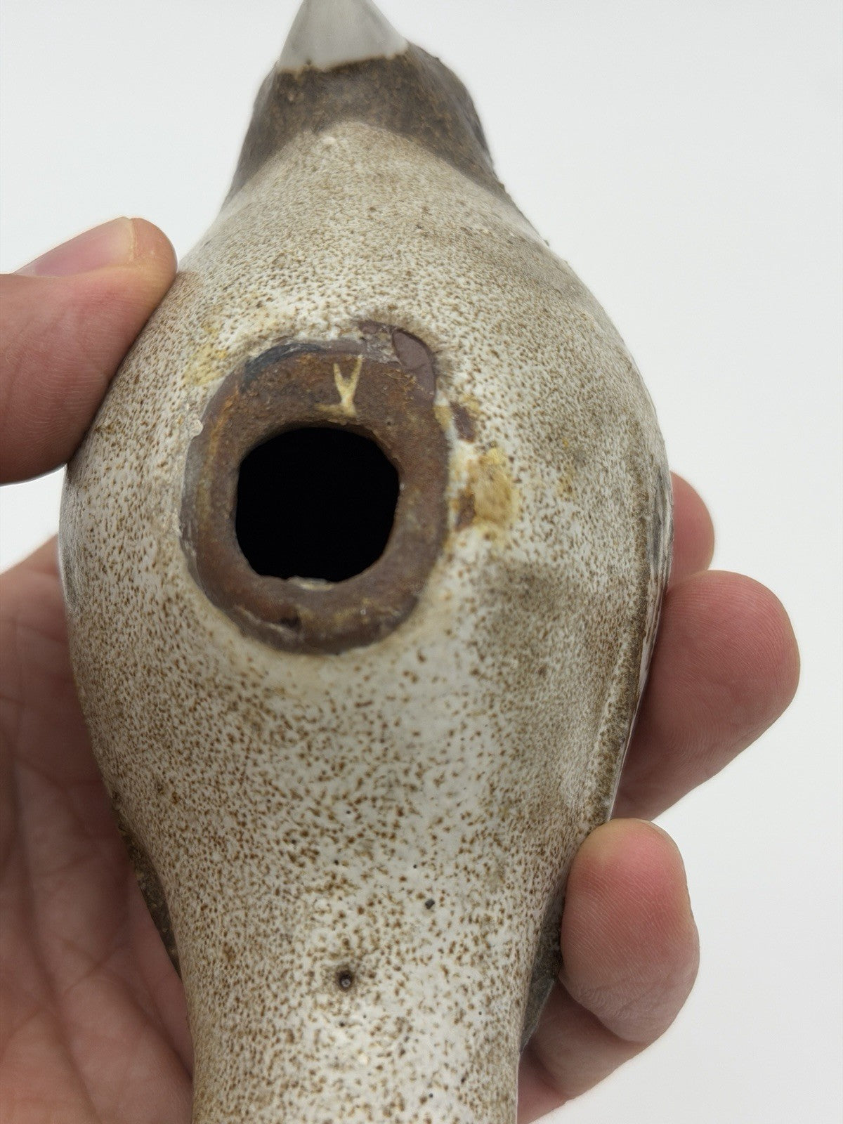 Andersen Design Studio Art Pottery Grosbeak Bird Figurine 6”x3” Vintage