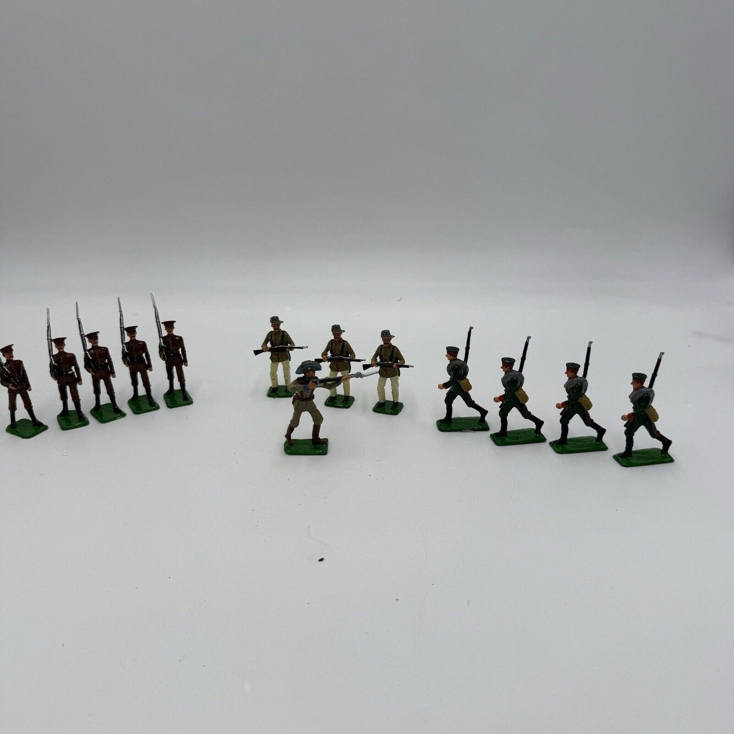 Vintage John Hill & Co LEAD TOY SOLDIER European Infantry 13 Pieces Lot