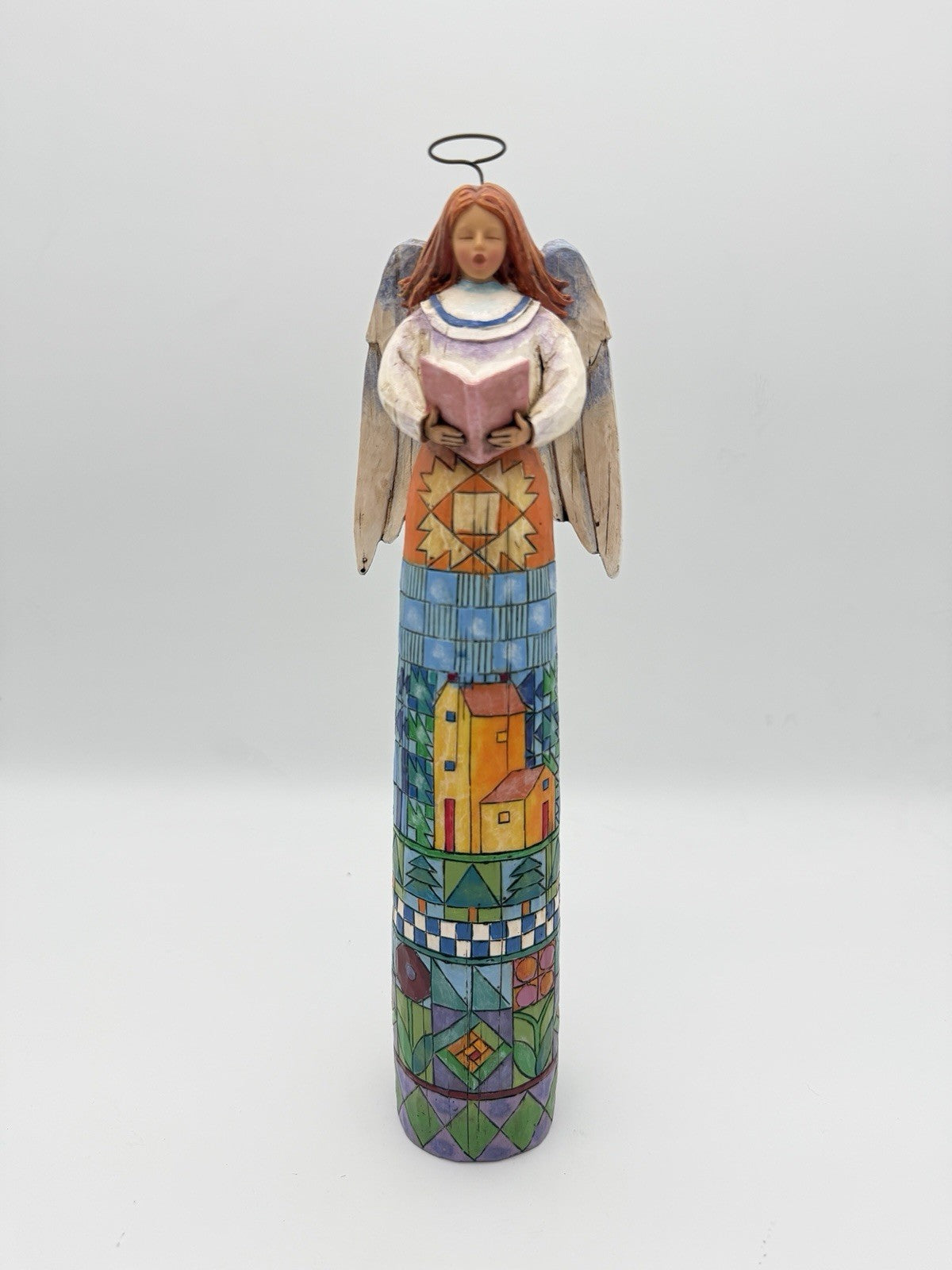 Jim Shore Heartwood Creek 2004 Singing Makes the Heart Glad Angel 13”H #117688