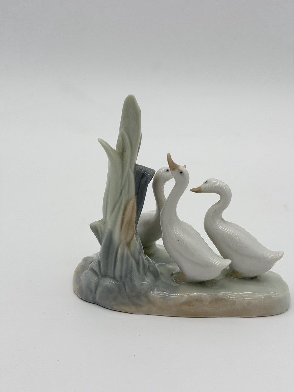 NAO by Lladro Spain Porcelain Three Geese /ducks Painted Vintage Figurine 4 1/2"