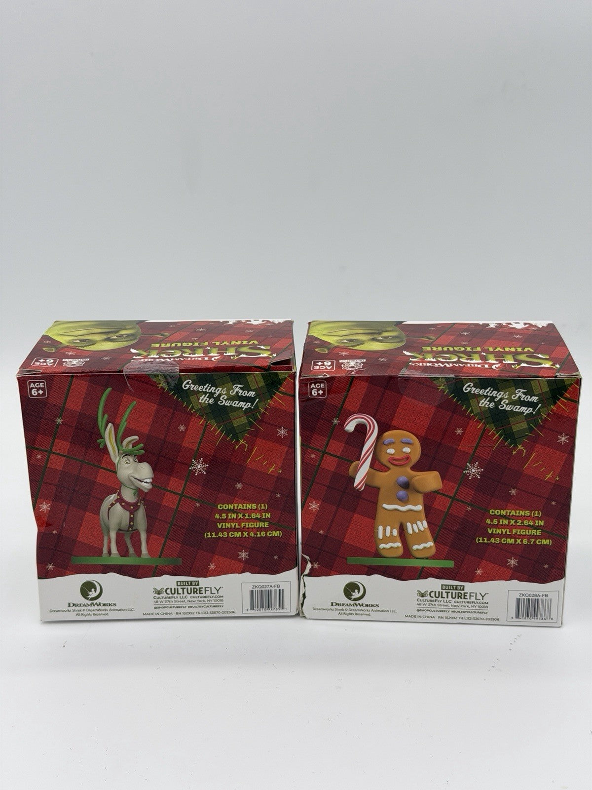 DREAMWORKS SHREK 4.5" Vinyl Figure Gingerbread & Reindeer Donkey