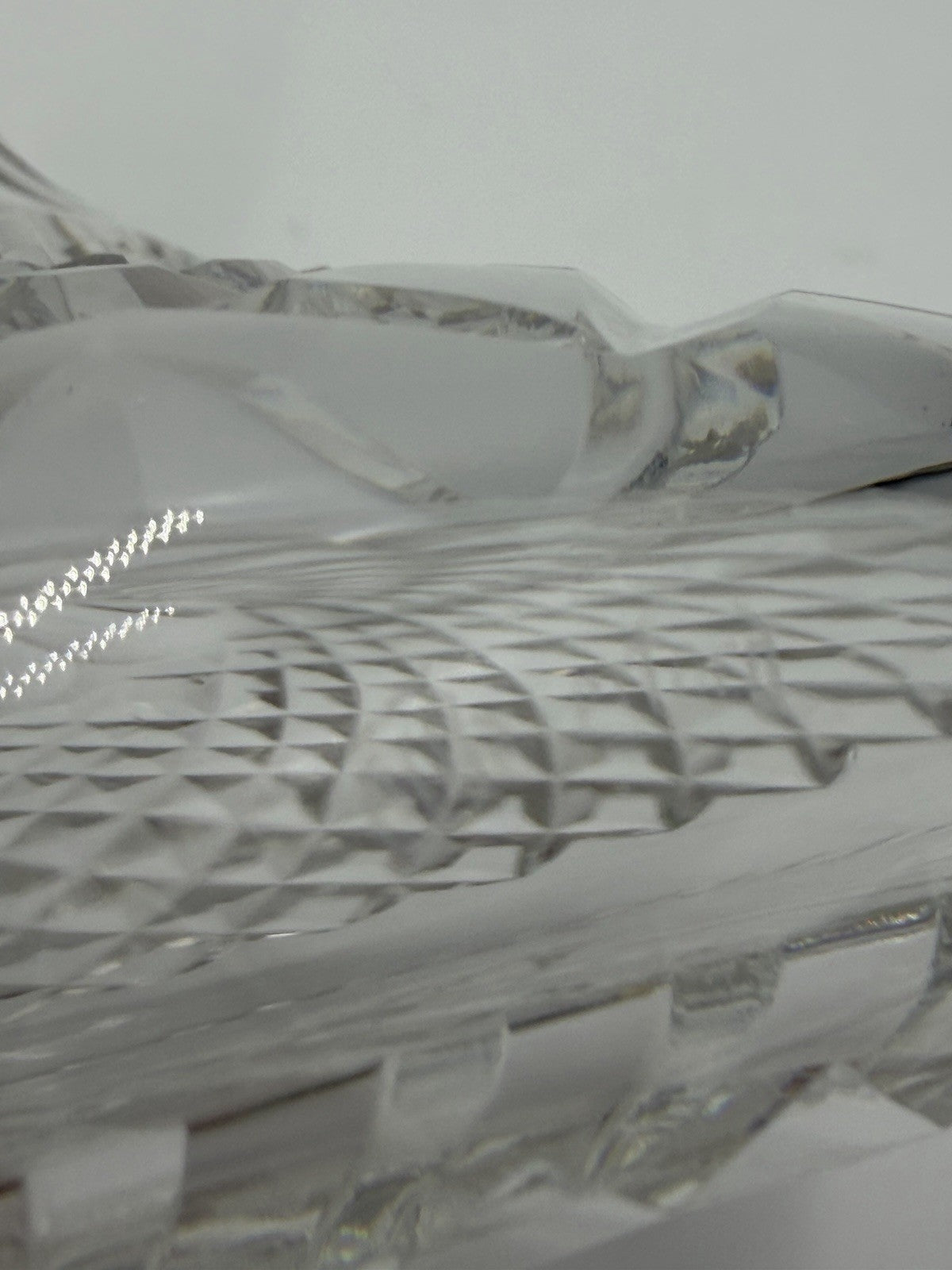 Waterford Crystal Alana Ship Decanter 10" Ireland Cut Glass Vintage W/stopper