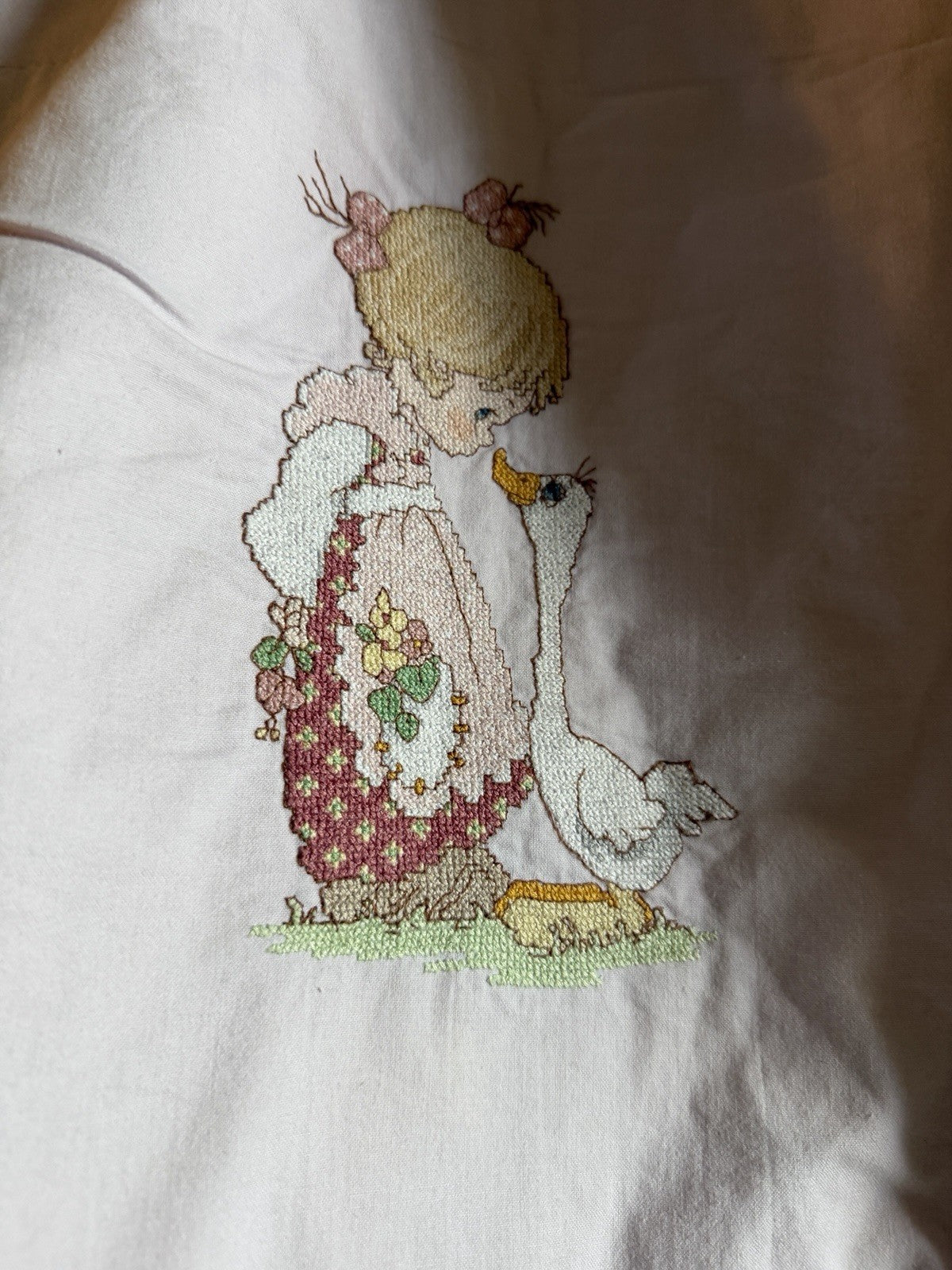 Precious Moments bedding PMI Spectrix patchwork cross-stitch comforter full