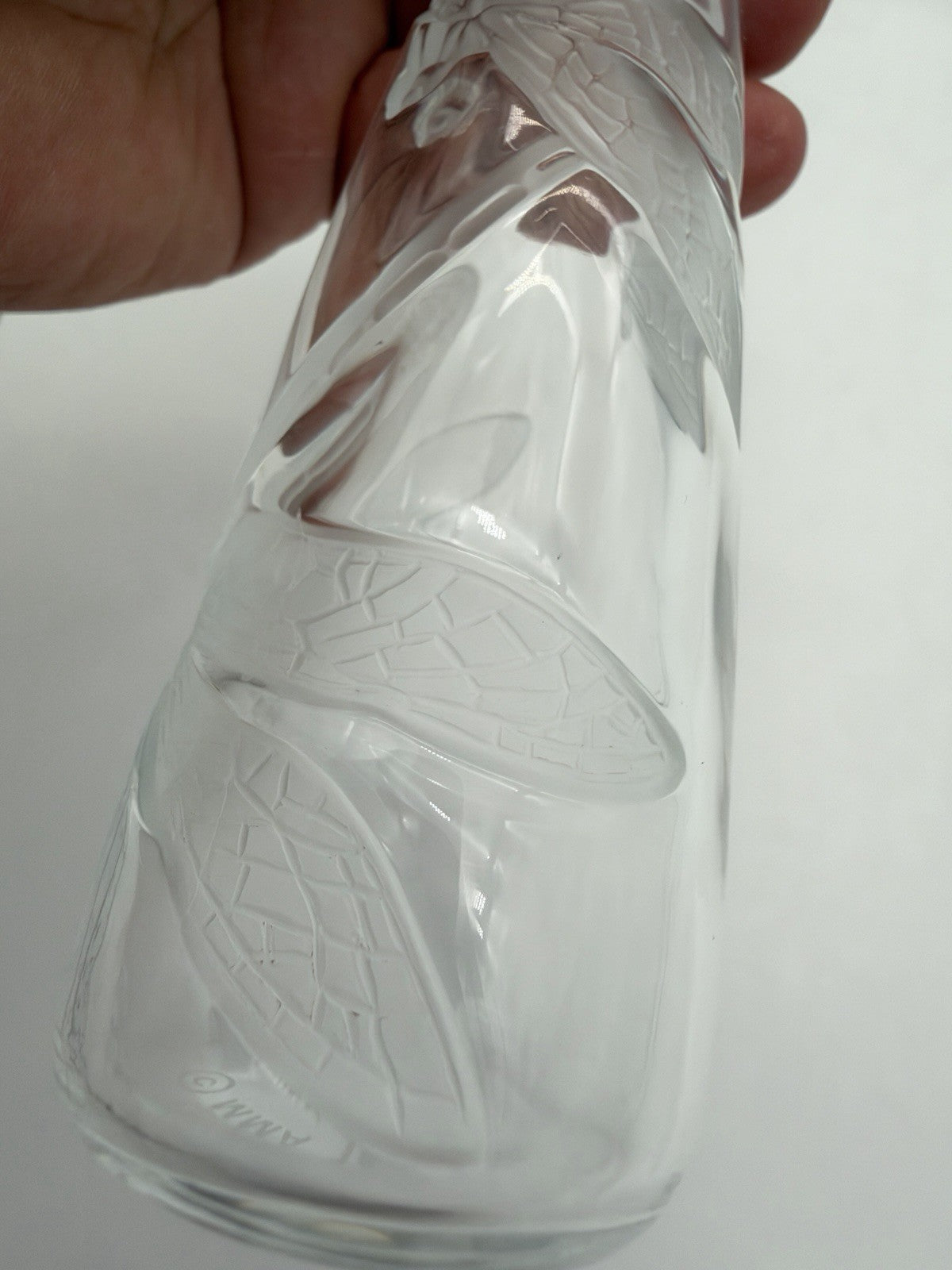 Lucien Gaillard MMA Metropolitan Museum Art glass dragonfly perfume bottle 6.5”