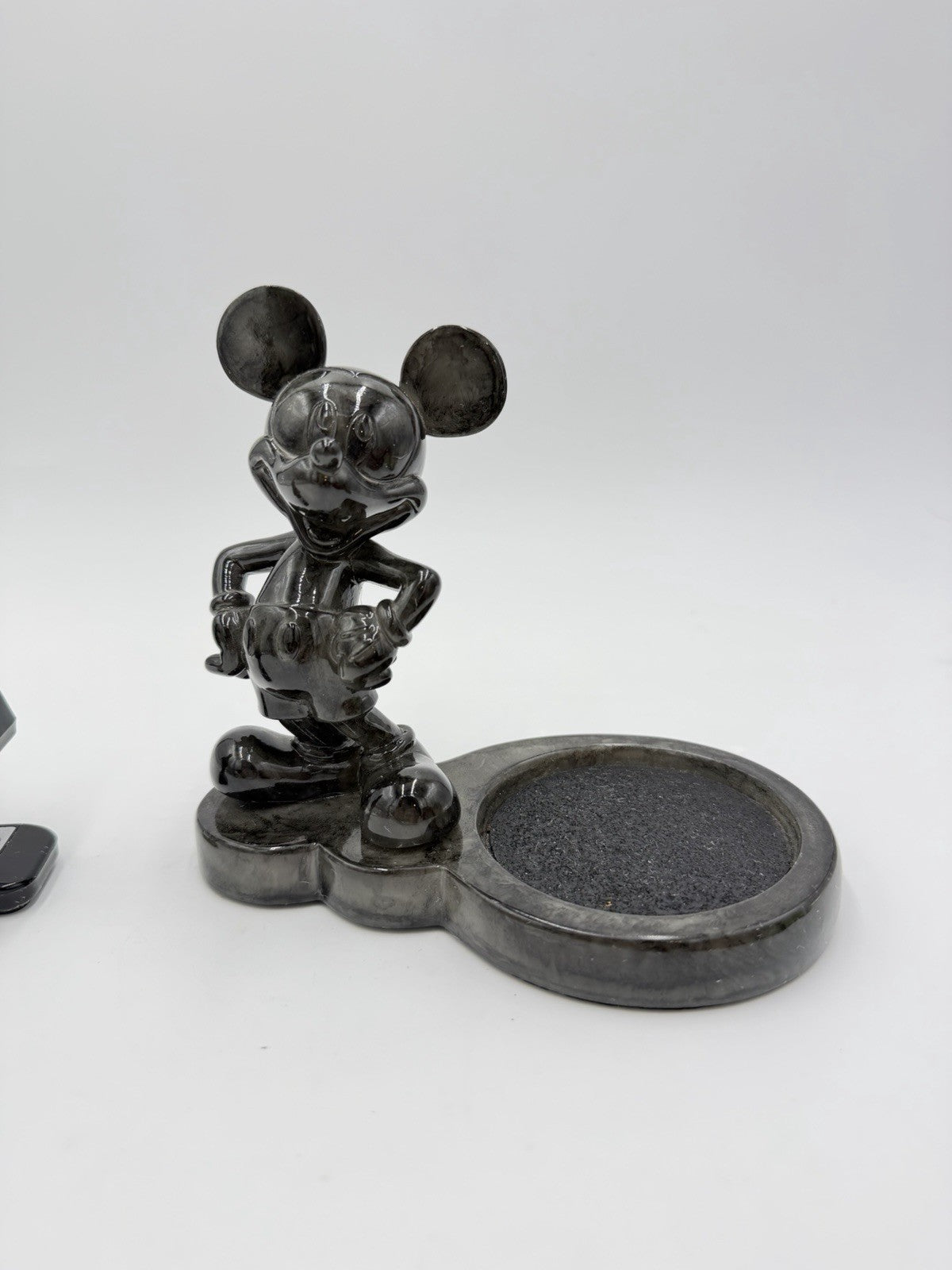 Disney Mickey Mouse Faux Marble 2 Desk Set Stapler Coffee Cup Holder Vintage