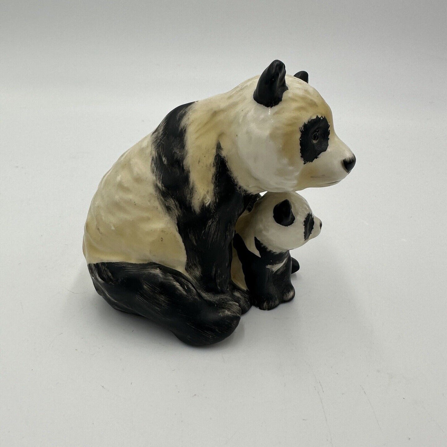 Goebel Panda Mama Bear Cub Figurine Hand Vintage W.Germany #36008-15 1976