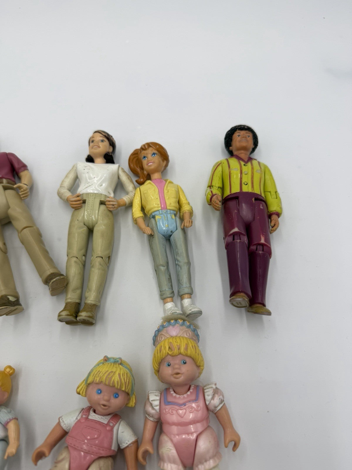Fisher Price Loving Family Dolls 2000 Vintage 9 Pieces Dolls Action Figurines