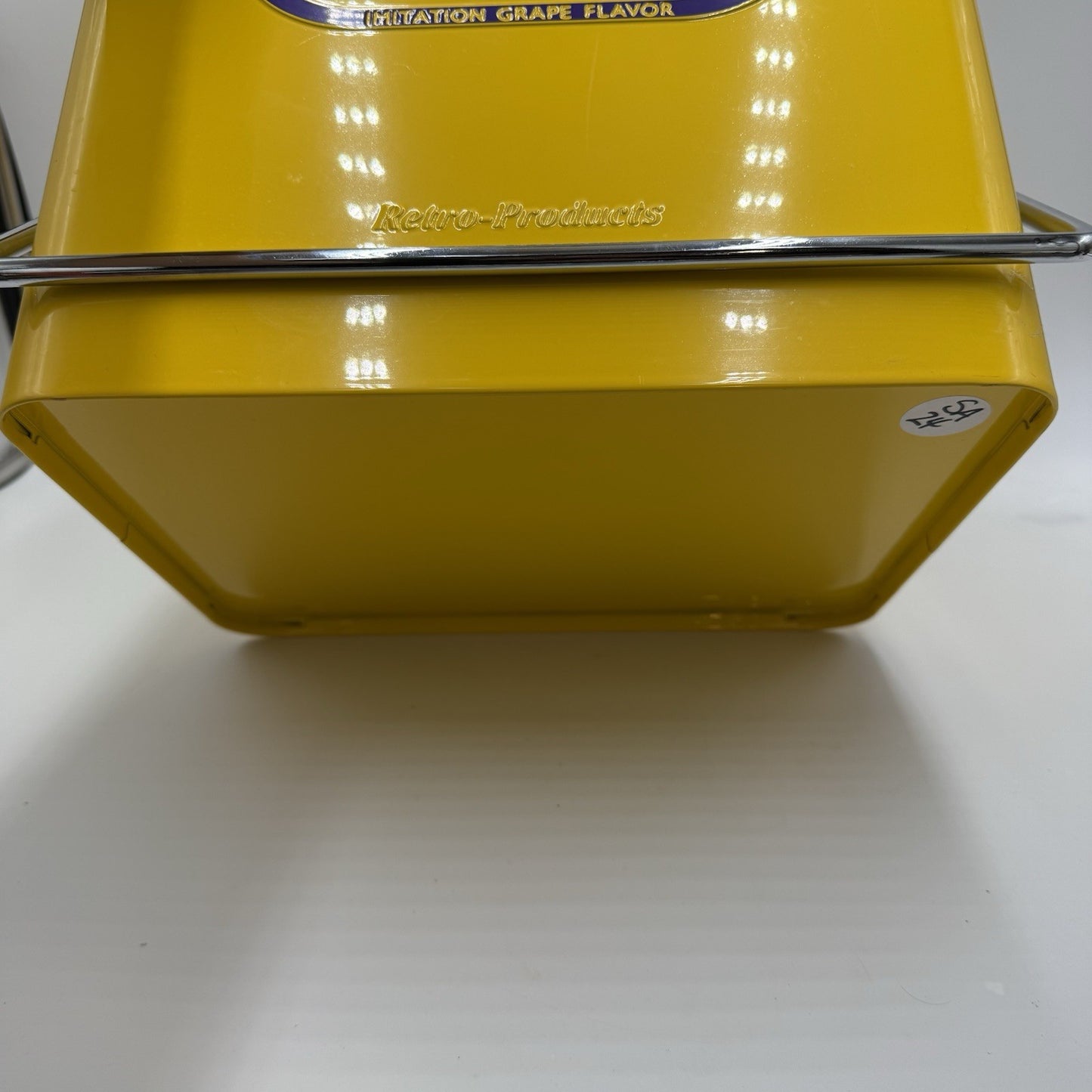 Vintage Style Cooler Advertising Nu-Grape Soda Retro Products Yellow Picnic CA