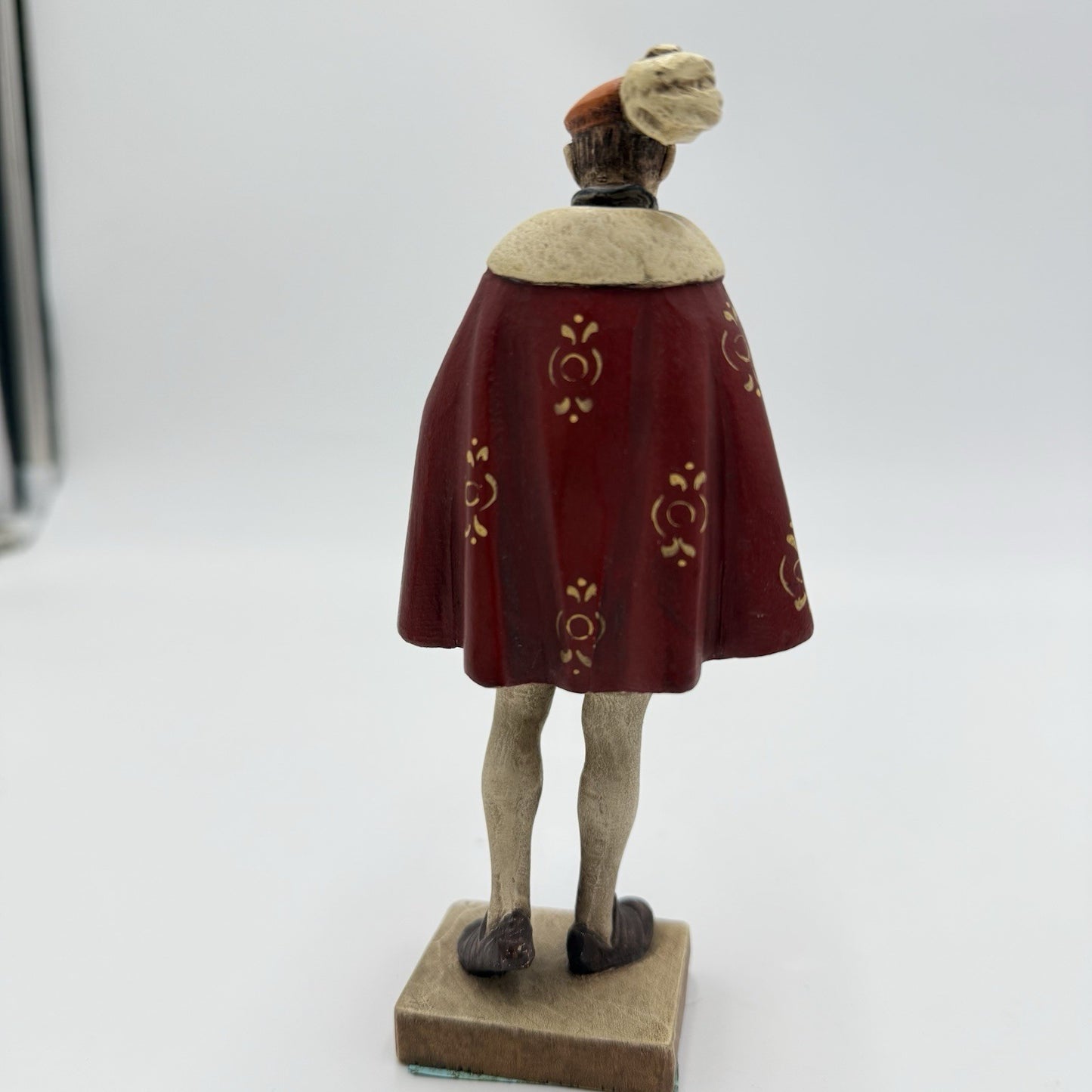 Rare Anri Wood Carving Italy Renaissance Folk Art Figurine 1950 Hand Carved 5.5"
