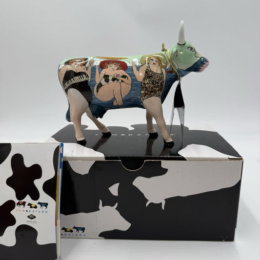 Cow Parade Westland Fun Seeker Cow Figurine By Janice Joplin Ceramic Giftware