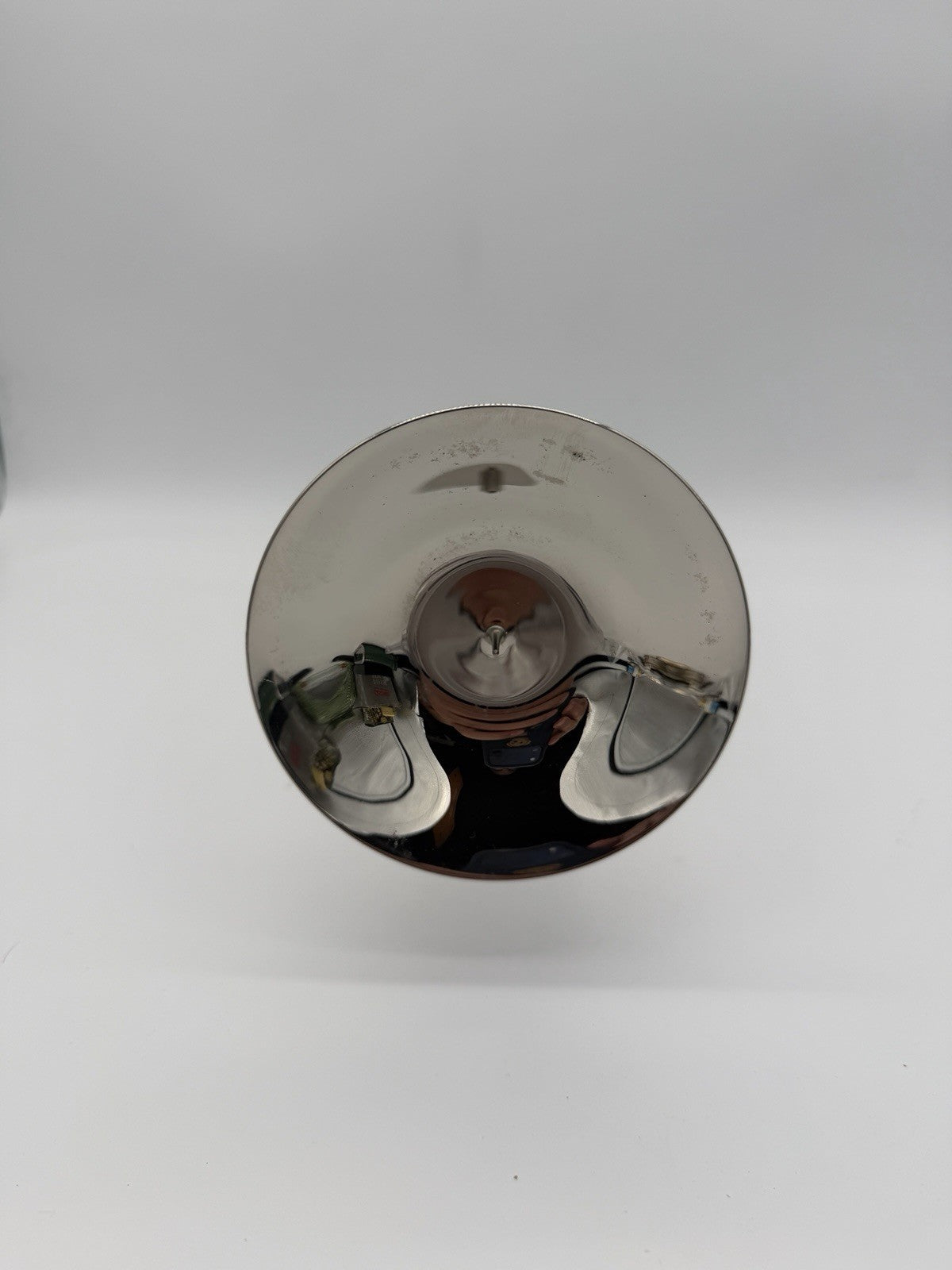 Bombay.co Silver Toned Art Deco Horn-shaped torch-style wall mount candle Holder