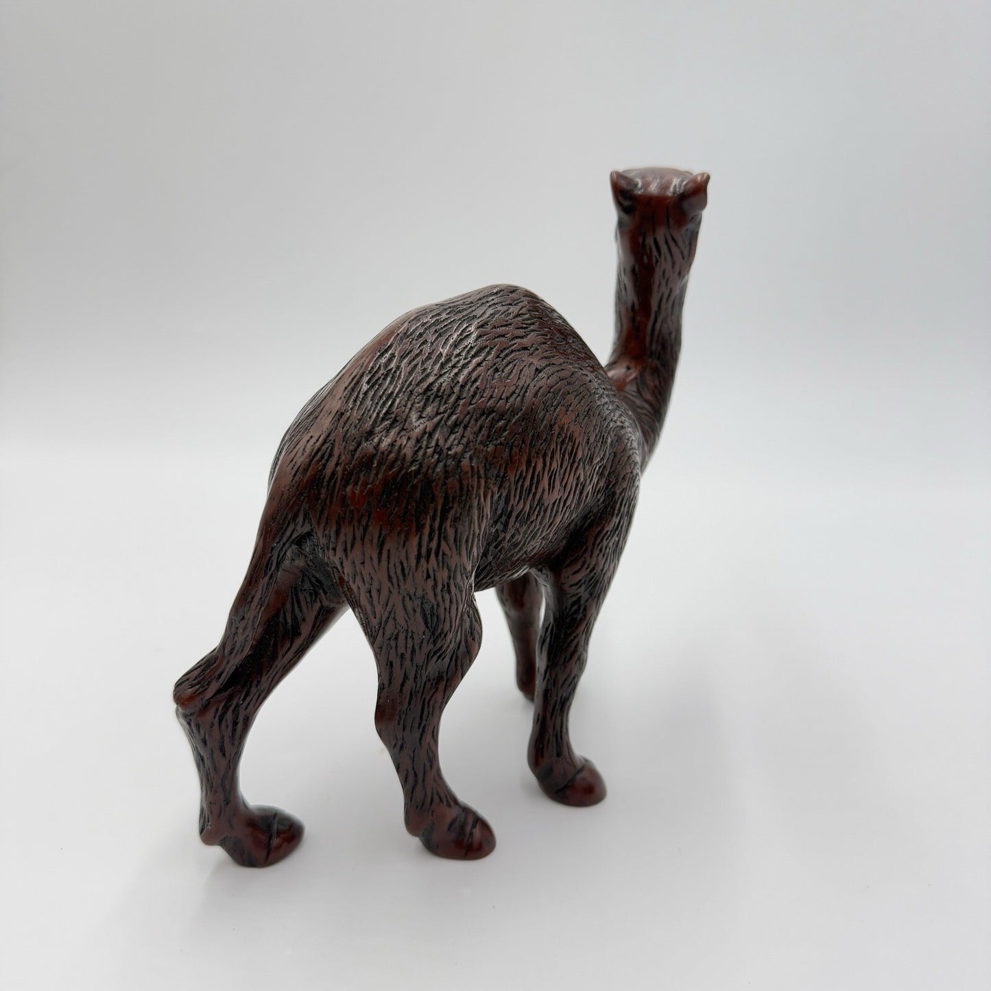 Carved Resin Camel Sculpture Detailed Solid Figurine 7" Nativity Animals Vintage