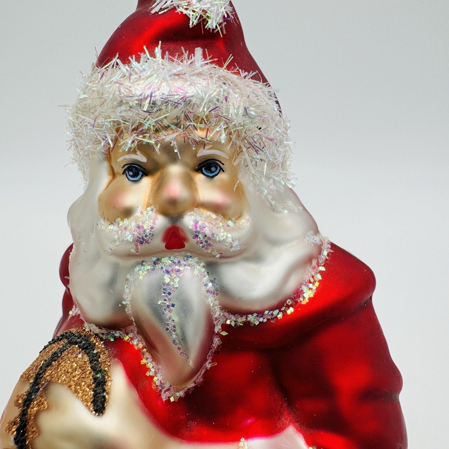 Rare Old World Art Glass Christmas Ornaments American Football Santa