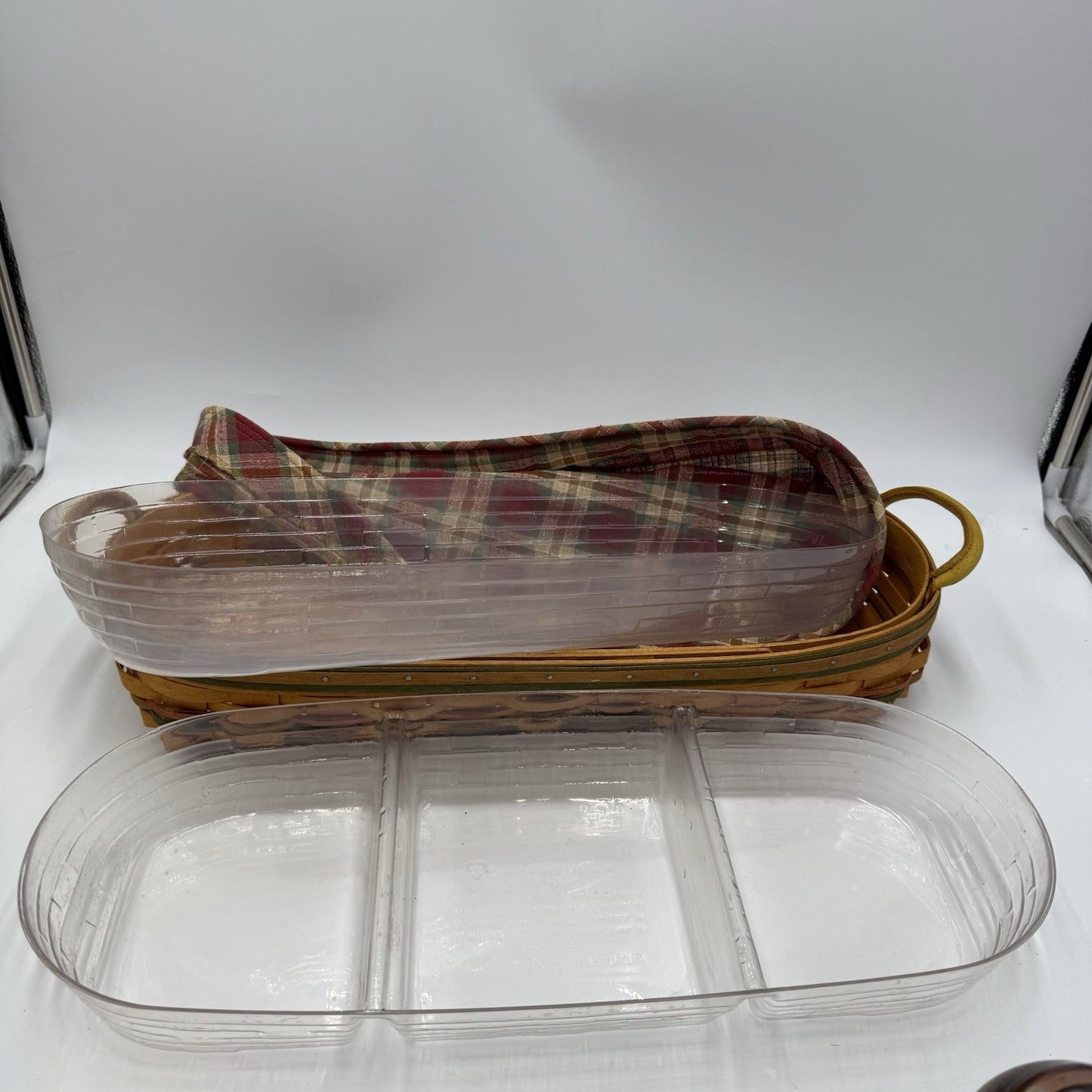 Longaberger 2000 Autumn Reflections Large Small Harvest Blessings Basket 20”x9”