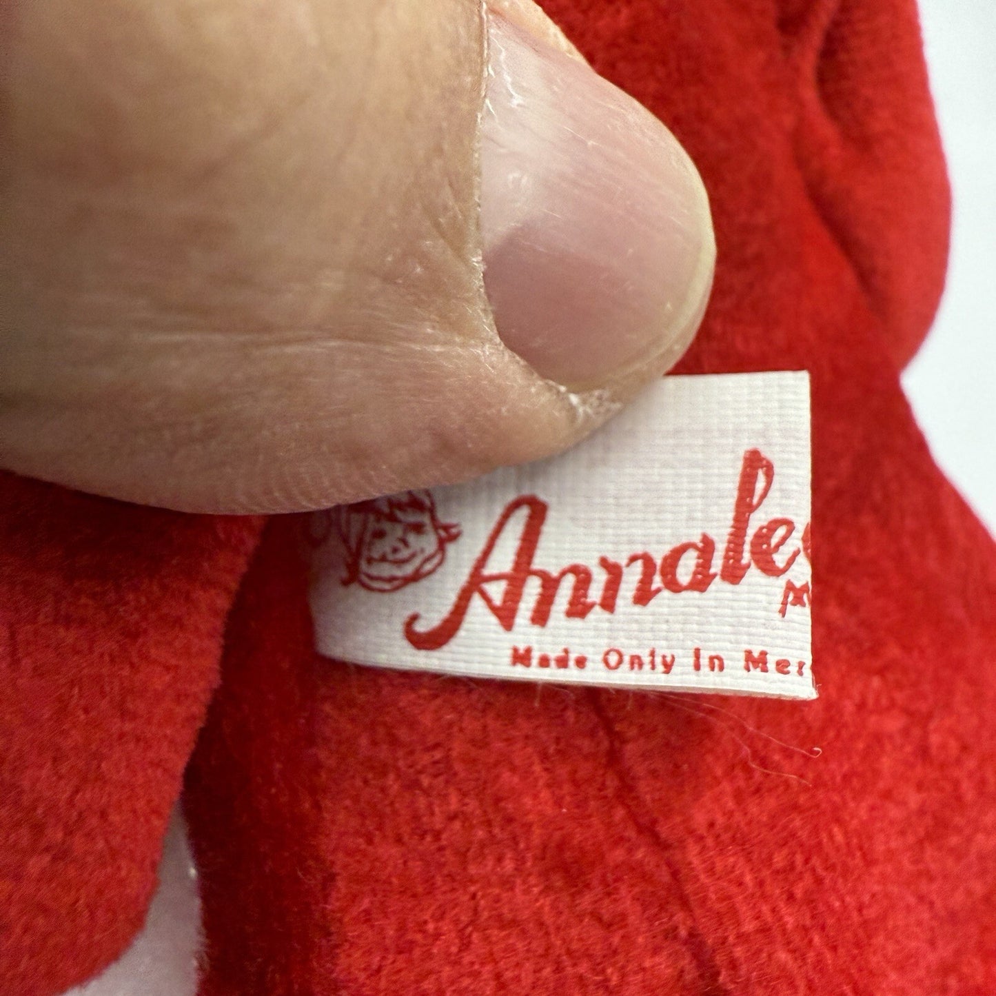 Annalee Doll Christmas Caroler Girl Vintage 1987 Rare Read Felt Fabric 10in