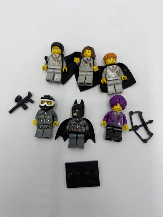 Lego Minifigures Lot 6 Action Figurines Harry Potter Batman Paint Ball