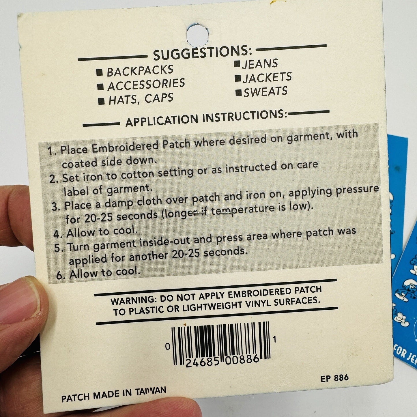 The Smurfs By Kalan Classic Cartoon Embroidered Iron On Patch Peyo 2000