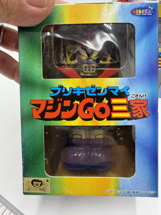 Banpresto Mazinger Z Tin Wind-up 3 Figure Set MazinGO Great Grendizer Japan Rare