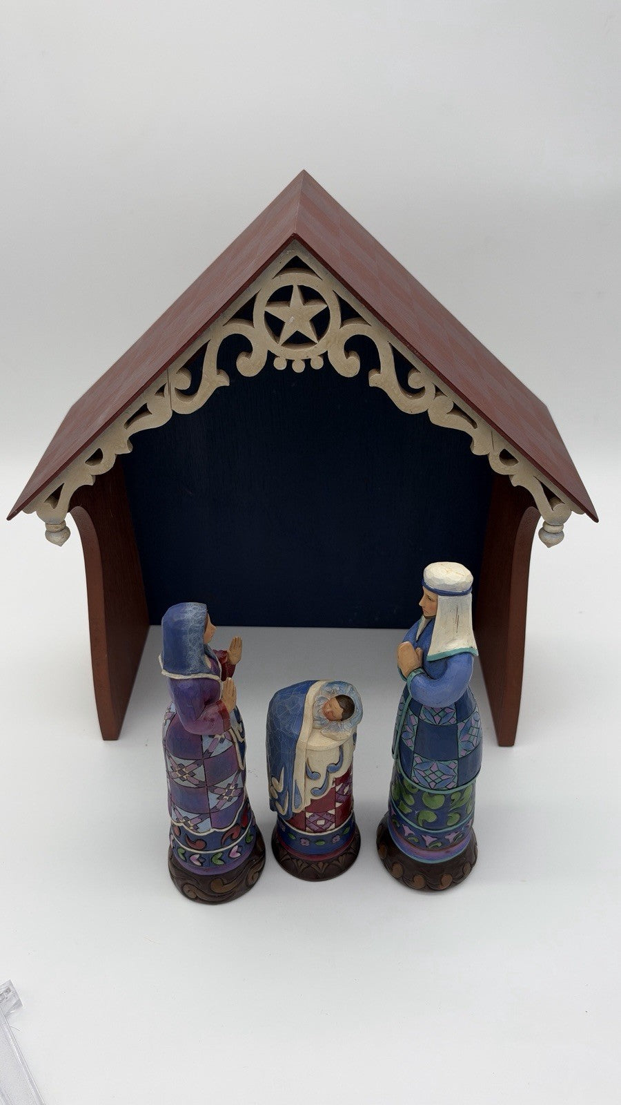 Jim Shore  Bethlehem's Miracle Heartwood Creek Nativity Figurines w Creche