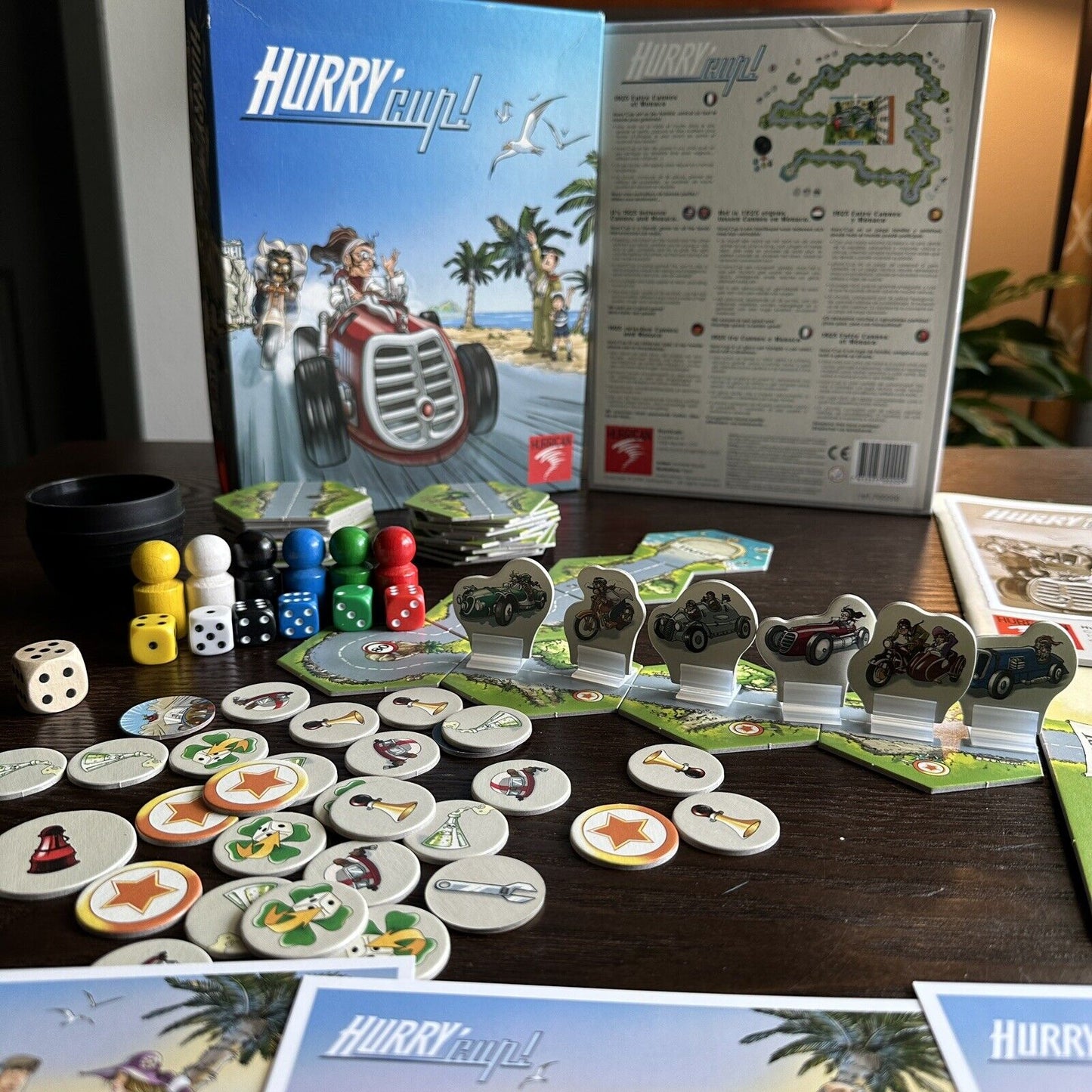 Hurricane Hurry Cup! Racing Board Game 2008 English Antoine Bauza Reactions Fast