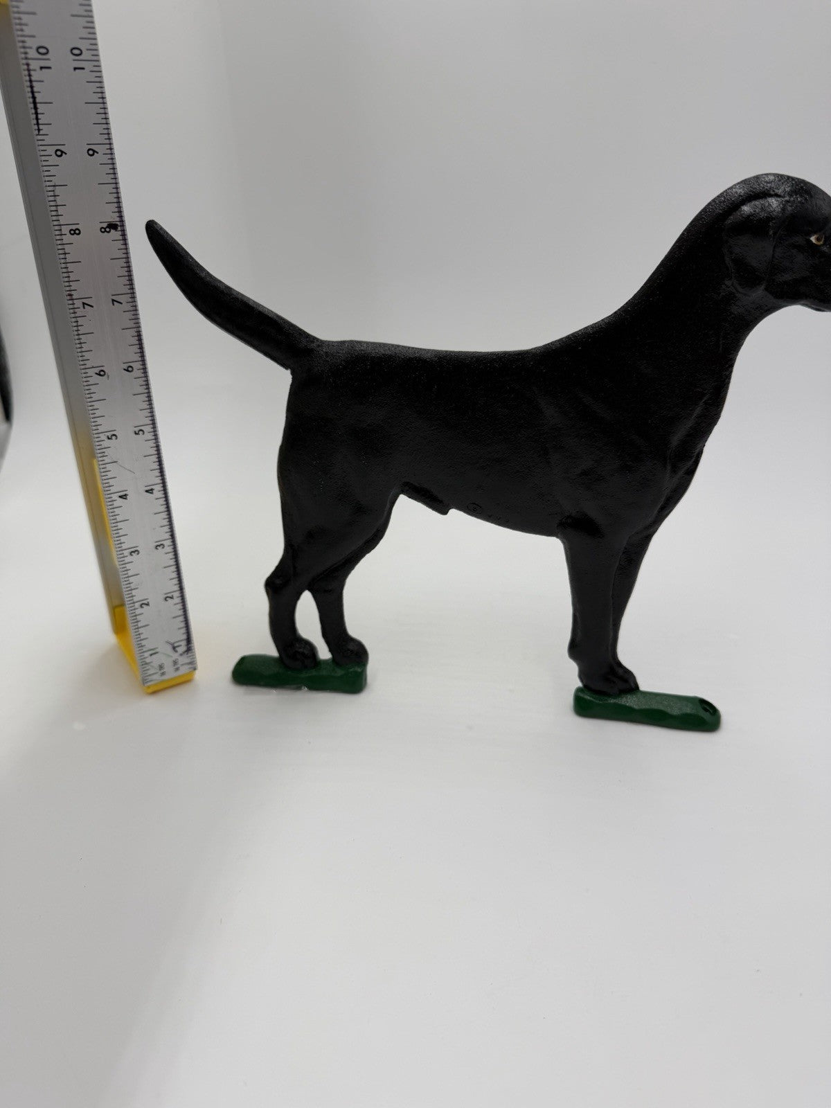 Whitehall Black Cast Iron Black Lab Dog Outdoor Decor Mailbox Ornament