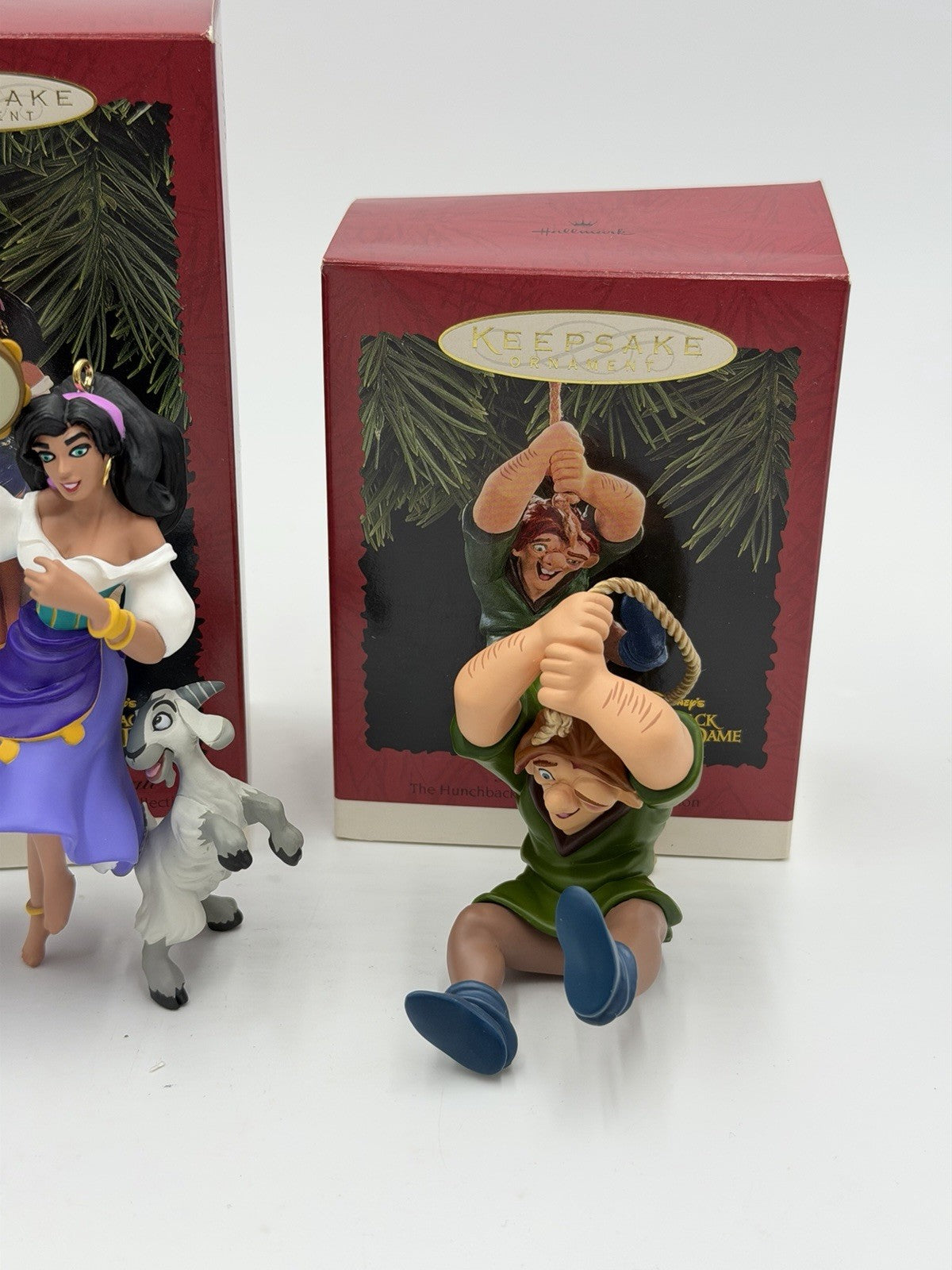 Hallmark Disney The Hunchback Of Notre Dame Christmas Ornaments 3 Pc Set Vtg