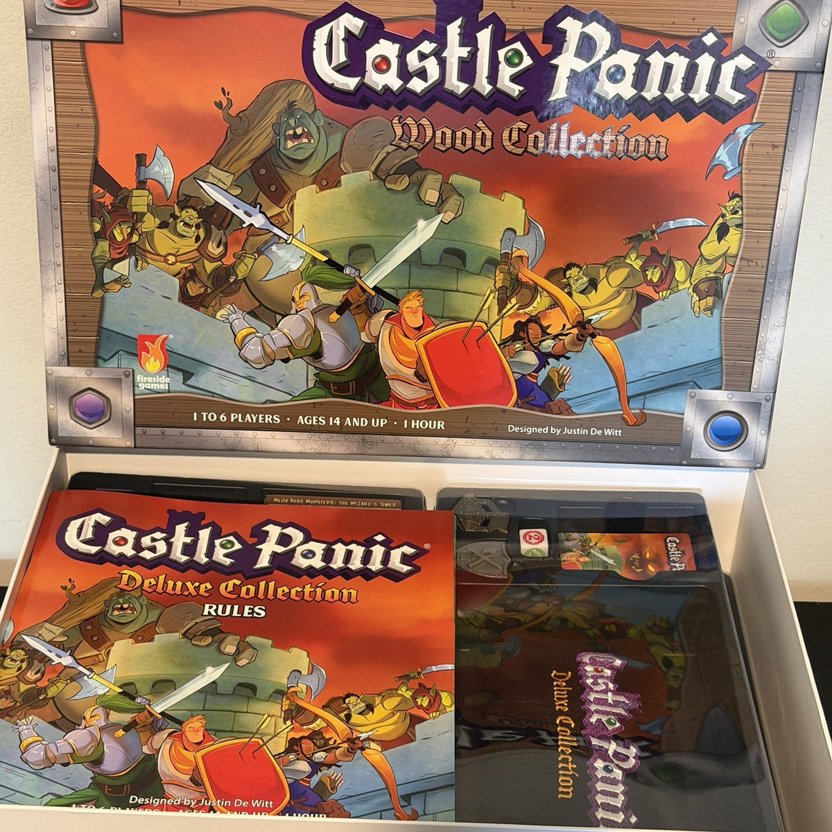 Castle Panic Wood Collection Kickstarter Fireside Games All Expansions