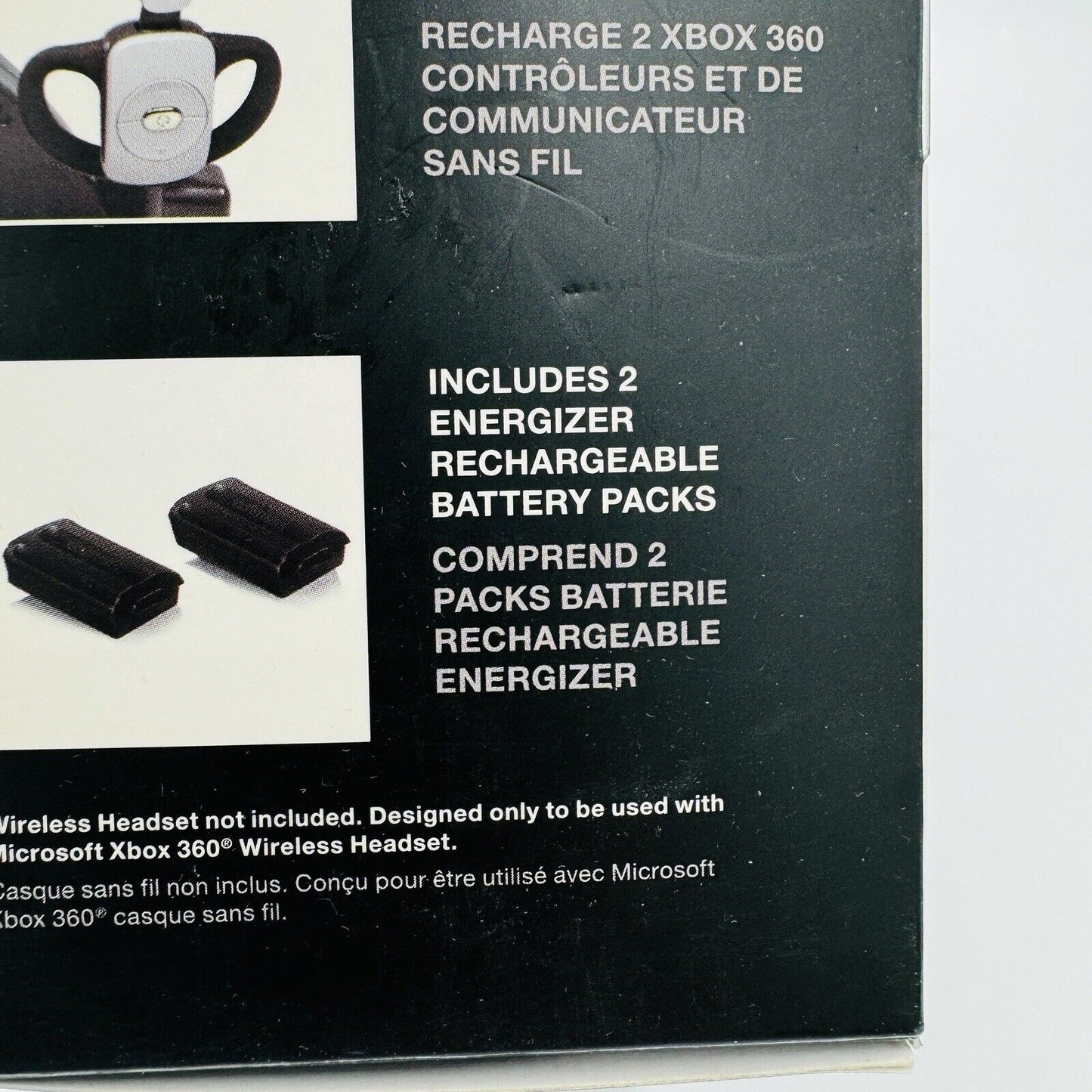 Energizer Power & Play Charging System For XBOX 360 Controllers Unused