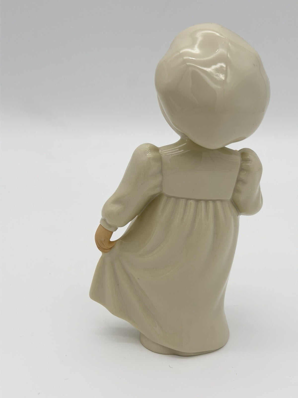 Lenox Porcelain USA Barefoot Blessing Girl W/Doll  Sharing Secrets 5” Figurine