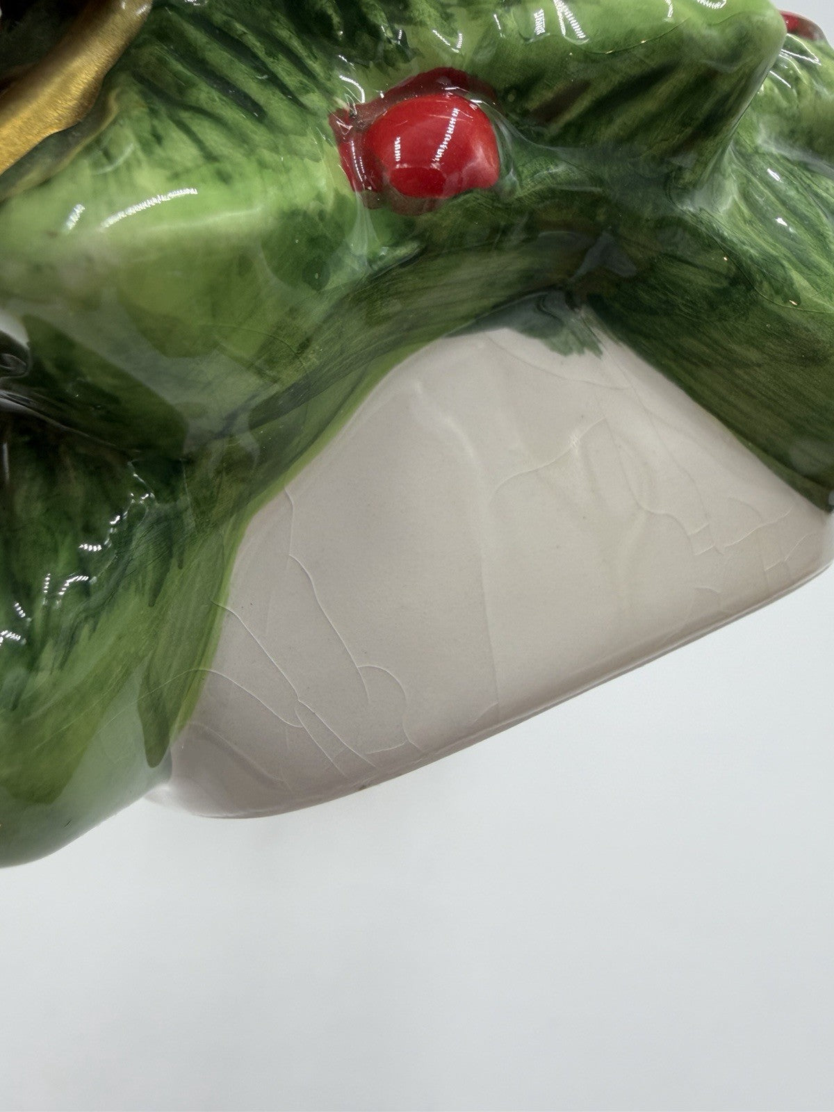 Spode Christmas Tree Cookie Jar & Lid Prestige Collection 9”Tall Vintage Ceramic