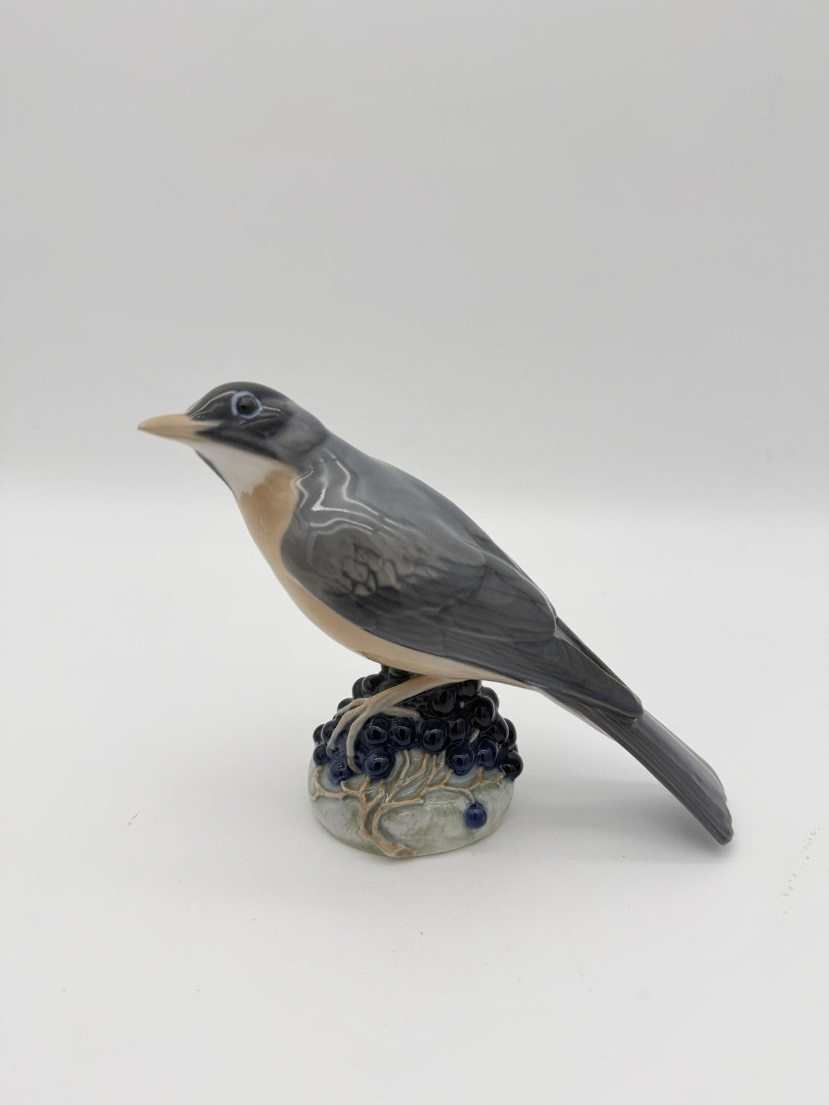 Royal Copenhagen Denmark #1235 Porcelain Redwing Bird Figurine -Ingeborg Nielsen